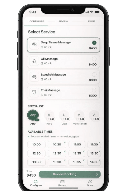 Nail Salon — booking UI